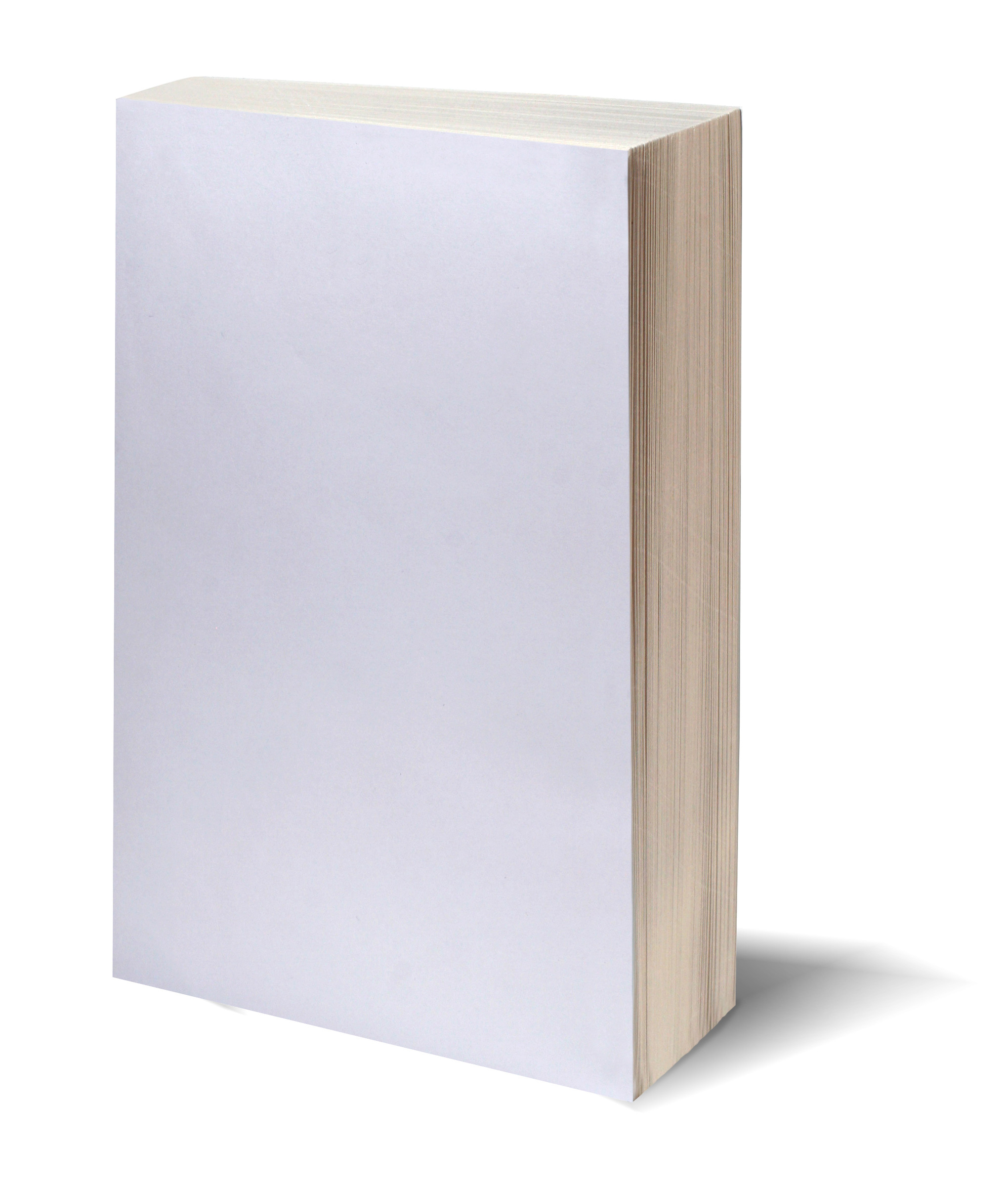 Blank white book