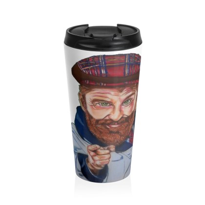 Stainless Steel Hey You! Travel Mug