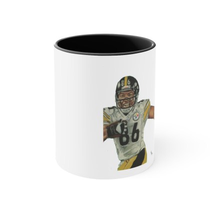 Famed Pittsburgh Steeler Receiver Hines Ward Coffee Mug, 11oz