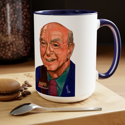 Ceramic Announcer Dick Vitale Coffee Mugs, 15oz
