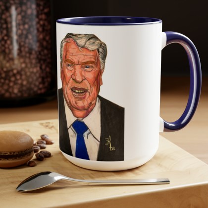 Ceramic Coach John Madden Coffee Mugs, 15oz