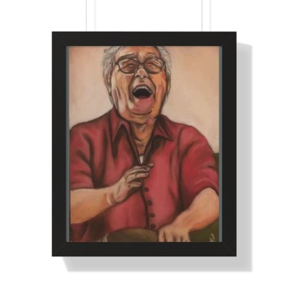 Framed Vertical Happy Bongos Poster