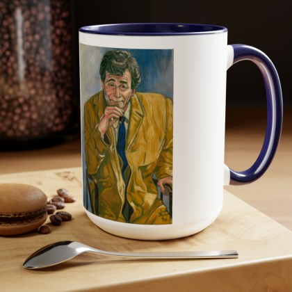 Ceramic Columbo Coffee Mugs, 15oz