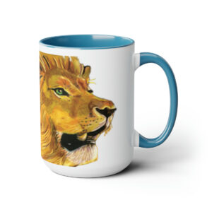 Ceramic Lion Of Judah Coffee Mugs, 15oz