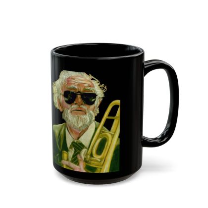 Black Ceramic The Trombonist Mug (11oz, 15oz)