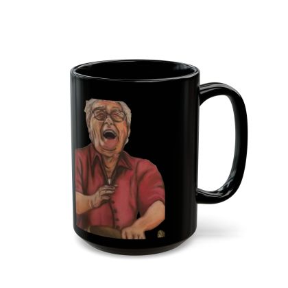 Black Ceramic Bongo Drummer Coffee Mug (11oz, 15oz)