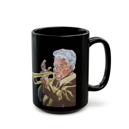 Black Ceramic The Trumpeter Mug (11oz, 15oz)